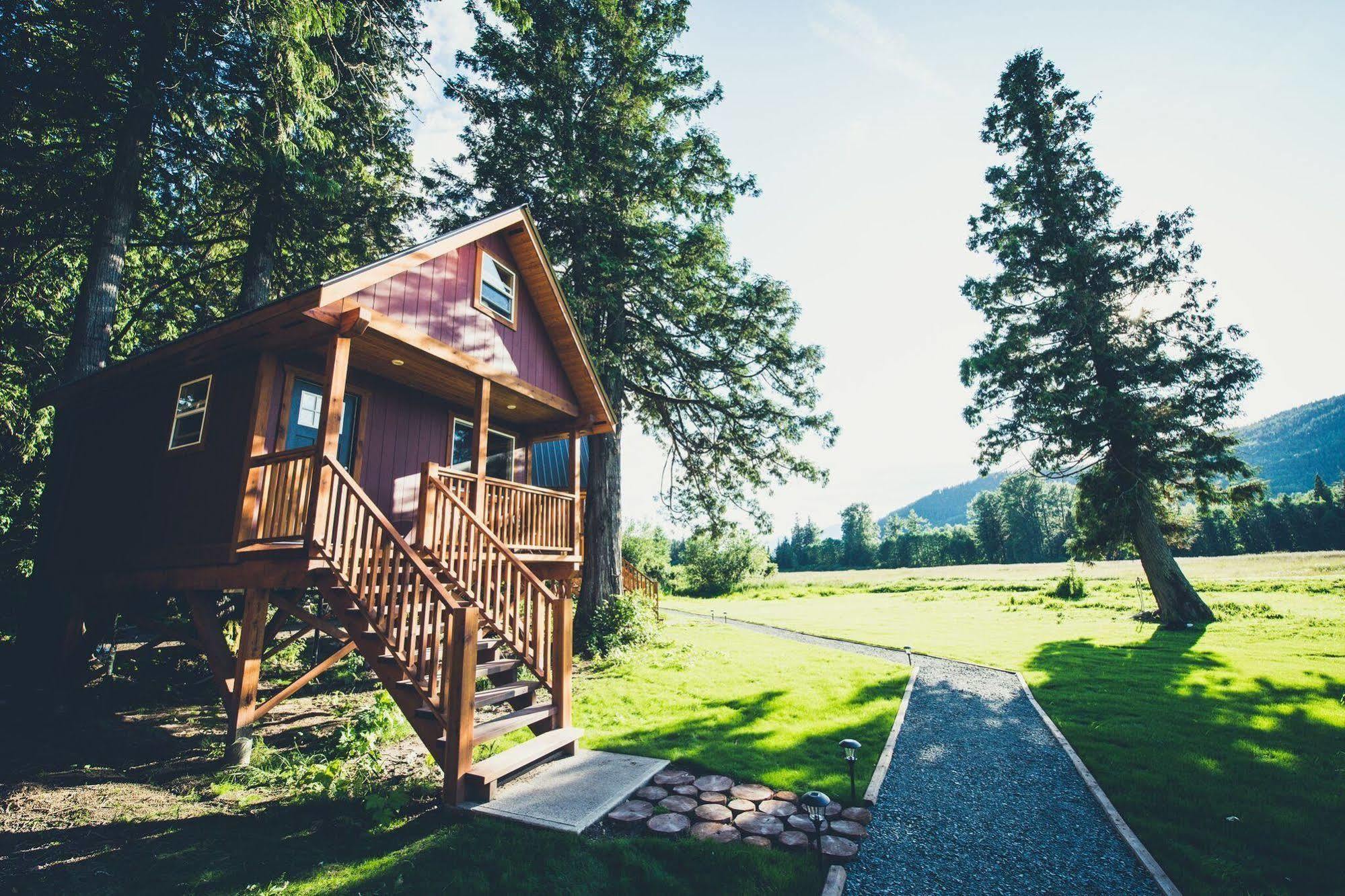 Hidden Acres Farm And Treehouse Resort Terrace Zewnętrze zdjęcie